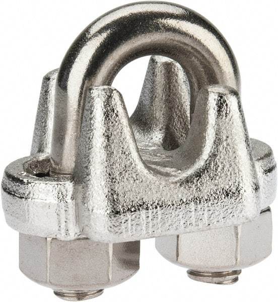 Campbell - 7/16" Wire Rope U-Bolt Clip - 316 Stainless Steel - Benchmark Tooling