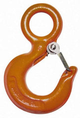 CM - Chain Grade 80, Alloy Steel Eye Hook - 1.78" Hook Throat, 7.31" Reach, 2" Eye ID, 10.07" OAL - Benchmark Tooling