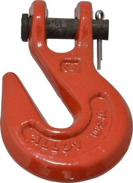 Campbell - 5/16 Inch Chain Diameter, Grade 70 Clevis Hook - 5,100 Lbs. Load Capacity, 15/32 Inch Inside Diameter, 7/16 Inch Pin Diameter, 3/8 Inch Hook Throat - Benchmark Tooling