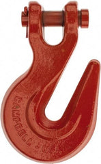 Campbell - 3/4 Inch Chain Diameter, Grade 70 Clevis Hook - 28,300 Lbs. Load Capacity, 15/16 Inch Inside Diameter, 15/16 Inch Pin Diameter, 13/16 Inch Hook Throat - Benchmark Tooling