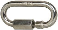 Campbell - Zinc Plated Carbon Steel Quick Link - 1/4" Diameter, 880 Lb Load Limit - Benchmark Tooling