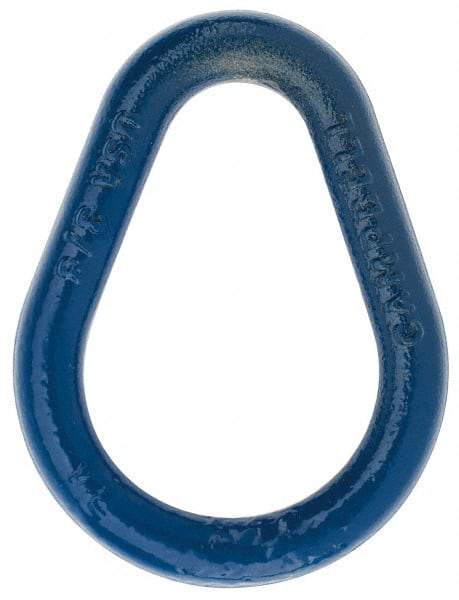 Campbell - Carbon Steel Pear Shape Sling Link - 3/8" Diameter, 1,600 Lb Load Limit - Benchmark Tooling