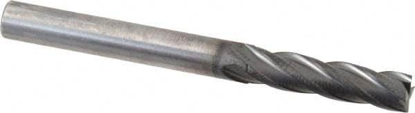 OSG - 3/16", 3/4" LOC, 3/16" Shank Diam, 2" OAL, 4 Flute, Solid Carbide Square End Mill - Single End, Diamond Finish, Spiral Flute, 30° Helix, Centercutting, Right Hand Cut, Right Hand Flute, Series 7040 - Benchmark Tooling