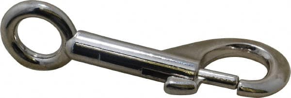 Value Collection - 3-5/16" Long Oval Fixed Eye Bolt Snap - Zinc Alloy with 3/8" Snap Opening - Benchmark Tooling