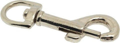 Value Collection - 2-1/4" Long Oval Swivel Eye Bolt Snap - Zinc Alloy with 1/4" Snap Opening - Benchmark Tooling