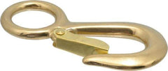 Value Collection - 4-3/4" Long Snap Hook - Solid Brass with 3/4" Snap Opening - Benchmark Tooling