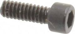 Unbrako - #0-80 UNF Hex Socket Drive, Socket Cap Screw - Alloy Steel, Black Oxide Finish, 3/16" Length Under Head - Benchmark Tooling