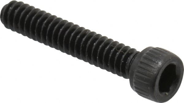 Unbrako - #4-40 UNC Hex Socket Drive, Socket Cap Screw - Alloy Steel, Black Oxide Finish, 5/8" Length Under Head - Benchmark Tooling