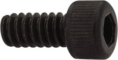 Unbrako - #6-32 UNC Hex Socket Drive, Socket Cap Screw - Alloy Steel, Black Oxide Finish, 5/16" Length Under Head - Benchmark Tooling