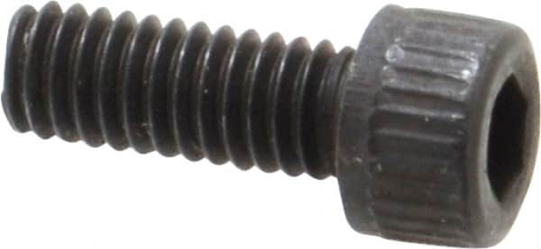 Unbrako - #6-40 UNF Hex Socket Drive, Socket Cap Screw - Alloy Steel, Black Oxide Finish, 3/8" Length Under Head - Benchmark Tooling