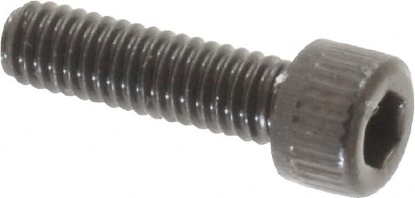 Unbrako - #6-40 UNF Hex Socket Drive, Socket Cap Screw - Alloy Steel, Black Oxide Finish, 1/2" Length Under Head - Benchmark Tooling