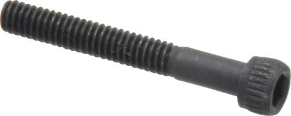 Unbrako - #8-32 UNC Hex Socket Drive, Socket Cap Screw - Alloy Steel, Black Oxide Finish, 1-1/4" Length Under Head - Benchmark Tooling