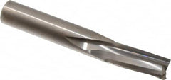 Onsrud - 1/2" Cutting Diam x 1-1/8" Length of Cut, 3 Flute, Downcut Spiral Router Bit - Uncoated, Right Hand Cut, Solid Carbide, 3-1/2" OAL x 1/2" Shank Diam, Three Edge, 10° Helix Angle - Benchmark Tooling