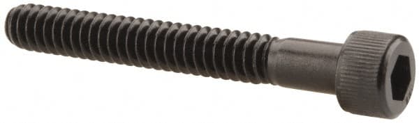 Unbrako - #10-24 UNC Hex Socket Drive, Socket Cap Screw - Alloy Steel, Black Oxide Finish, 1-1/2" Length Under Head - Benchmark Tooling