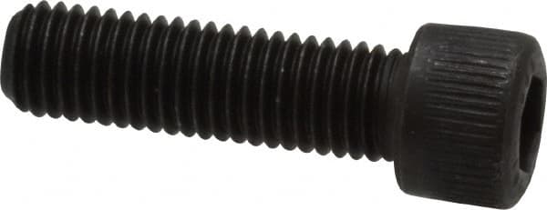 Unbrako - 1/4-28 UNF Hex Socket Drive, Socket Cap Screw - Alloy Steel, Black Oxide Finish, 7/8" Length Under Head - Benchmark Tooling