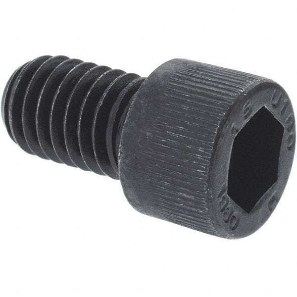 Unbrako - M12x1.75 Metric Coarse Hex Socket Drive, Socket Cap Screw - Grade 12.9 Alloy Steel, Black Oxide Finish, 180mm Length Under Head - Benchmark Tooling