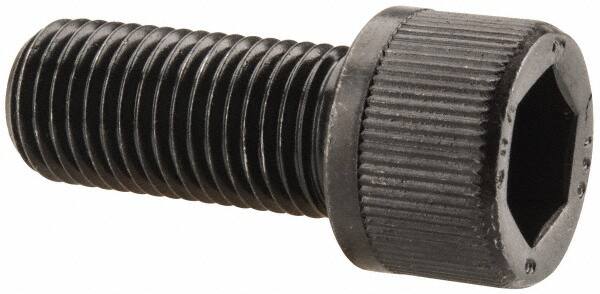 Unbrako - 7/16-20 UNF Hex Socket Drive, Socket Cap Screw - Alloy Steel, Black Oxide Finish, 1" Length Under Head - Benchmark Tooling