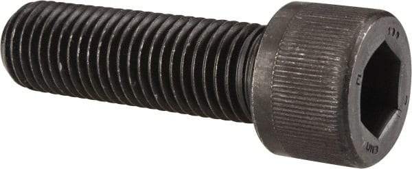 Unbrako - 1-8 UNC Hex Socket Drive, Socket Cap Screw - Alloy Steel, Black Oxide Finish, 3-1/4" Length Under Head - Benchmark Tooling
