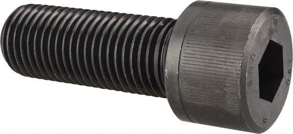 Unbrako - 1-1/4 - 7 UNC Hex Socket Drive, Socket Cap Screw - Alloy Steel, Black Oxide Finish, 3" Length Under Head - Benchmark Tooling