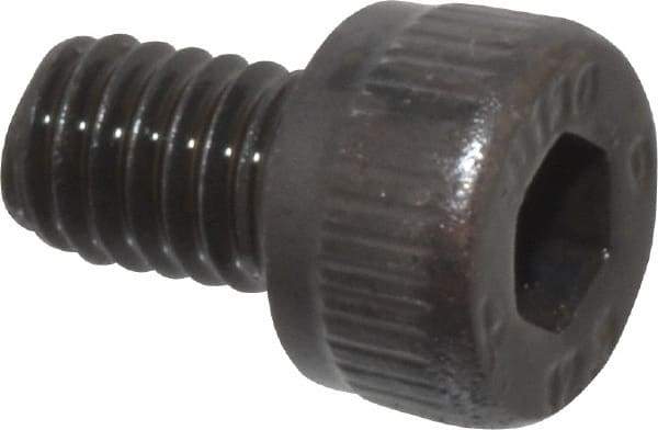 Unbrako - M4x0.70 Metric Coarse Hex Socket Drive, Socket Cap Screw - Grade 12.9 Alloy Steel, Black Oxide Finish, 6mm Length Under Head - Benchmark Tooling