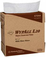 WypAll - L20 Dry General Purpose Wipes - Pop-Up, 16-3/4" x 9" Sheet Size, White - Benchmark Tooling