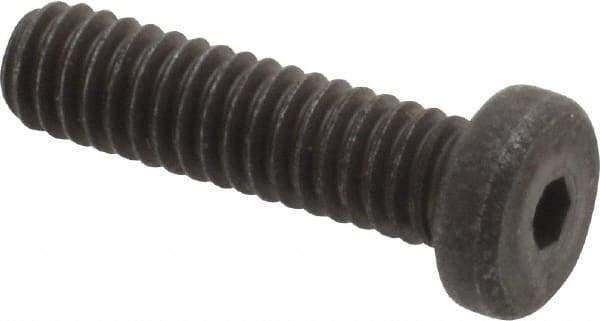 Unbrako - #8-32 UNC Hex Socket Drive, Low Socket Cap Screw - Alloy Steel, Black Oxide Finish, 5/8" Length Under Head - Benchmark Tooling
