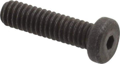 Unbrako - #8-32 UNC Hex Socket Drive, Low Socket Cap Screw - Alloy Steel, Black Oxide Finish, 5/8" Length Under Head - Benchmark Tooling