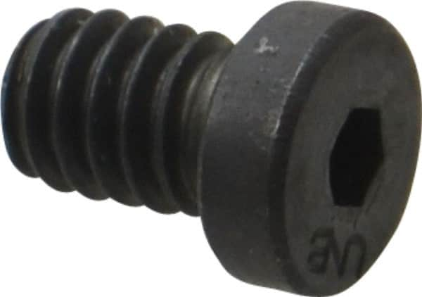 Unbrako - 1/4-20 UNC Hex Socket Drive, Low Socket Cap Screw - Alloy Steel, Black Oxide Finish, 3/8" Length Under Head - Benchmark Tooling