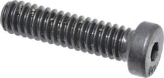 Unbrako - 1/4-20 UNC Hex Socket Drive, Low Socket Cap Screw - Alloy Steel, Black Oxide Finish, 1" Length Under Head - Benchmark Tooling