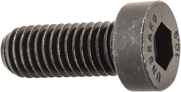 Unbrako - M8x1.25 Metric Coarse Hex Socket Drive, Low Socket Cap Screw - Grade 10.9 Alloy Steel, Black Oxide Finish, 20mm Length Under Head - Benchmark Tooling