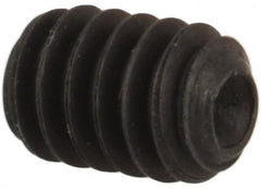 Unbrako - #2-56 UNC, 1/8" OAL, Cup Point Set Screw - Grade 8 Alloy Steel, 0.035" Key - Benchmark Tooling