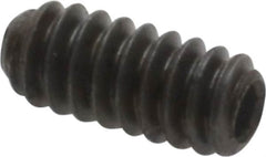 Unbrako - #4-40 UNC, 1/4" OAL, Cup Point Set Screw - Grade 8 Alloy Steel, 0.05" Key - Benchmark Tooling