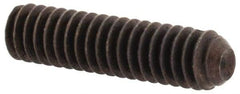 Unbrako - #5-40 UNC, 1/2" OAL, Cup Point Set Screw - Grade 8 Alloy Steel, 1/16" Key - Benchmark Tooling