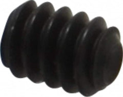 Unbrako - #6-32 UNC, 3/16" OAL, Cup Point Set Screw - Grade 8 Alloy Steel, 1/16" Key - Benchmark Tooling