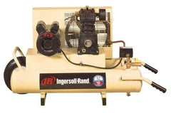 Ingersoll-Rand - 2 hp, 8 Gal Stationary Electric TWIN Screw Air Compressor - Single Phase, 135 Max psi, 110/230 Volt - Benchmark Tooling