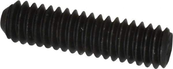 Unbrako - #8-32 UNC, 5/8" OAL, Cup Point Set Screw - Grade 8 Alloy Steel, 5/64" Key - Benchmark Tooling
