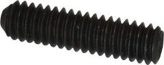 Unbrako - #8-32 UNC, 5/8" OAL, Cup Point Set Screw - Grade 8 Alloy Steel, 5/64" Key - Benchmark Tooling