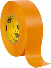 3M - 2" Wide x 60 Yd Long Orange Paper Masking Tape - Series 2525, 9.5 mil Thick, 49 In/Lb Tensile Strength - Benchmark Tooling