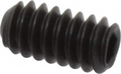 Unbrako - #10-24 UNC, 3/8" OAL, Cup Point Set Screw - Grade 8 Alloy Steel, 3/32" Key - Benchmark Tooling