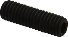 Unbrako - #10-32 UNF, 5/8" OAL, Cup Point Set Screw - Grade 8 Alloy Steel, 3/32" Key - Benchmark Tooling