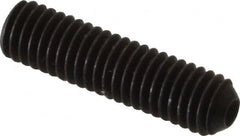 Unbrako - #10-32 UNF, 3/4" OAL, Cup Point Set Screw - Grade 8 Alloy Steel, 3/32" Key - Benchmark Tooling