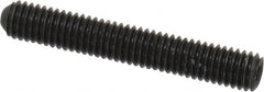 Unbrako - #10-32 UNF, 1-1/4" OAL, Cup Point Set Screw - Grade 8 Alloy Steel, 3/32" Key - Benchmark Tooling