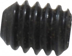 Unbrako - 1/4-20 UNC, 5/16" OAL, Cup Point Set Screw - Grade 8 Alloy Steel, 1/8" Key - Benchmark Tooling