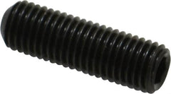 Unbrako - 5/16-24 UNF, 1" OAL, Cup Point Set Screw - Grade 8 Alloy Steel, 3/32" Key - Benchmark Tooling