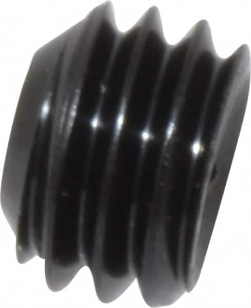 Unbrako - 3/8-16 UNC, 1/4" OAL, Cup Point Set Screw - Grade 8 Alloy Steel, 3/16" Key - Benchmark Tooling