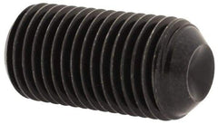 Unbrako - 3/8-24 UNF, 3/4" OAL, Cup Point Set Screw - Grade 8 Alloy Steel, 3/16" Key - Benchmark Tooling