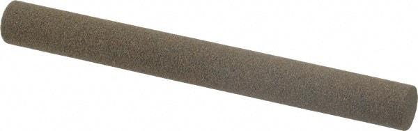 Norton - 4" Long x 3/8" Diam x 3/8" Thick, Aluminum Oxide Sharpening Stone - Round, Coarse Grade - Benchmark Tooling