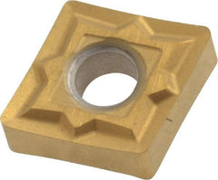 Seco - CNGP432 MF1 Grade CP200 Carbide Turning Insert - TiAlN/TiN Finish, 80° Diamond, 1/2" Inscr Circle, 3/16" Thick, 1/32" Corner Radius - Benchmark Tooling