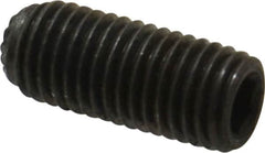 Unbrako - 5/16-24 UNF, 3/4" OAL, Knurled Cup Point Set Screw - Grade 8 Alloy Steel, 5/32" Key - Benchmark Tooling