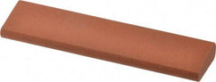 Norton - 4" Long x 1" Diam x 7/16" Thick, Aluminum Oxide Sharpening Stone - Round, Fine Grade - Benchmark Tooling